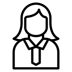 Obraz premium Client Female Icon Style