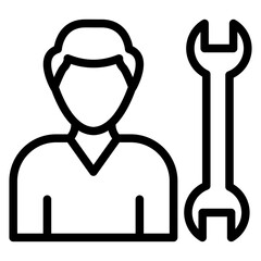 Fixer Male Icon Style