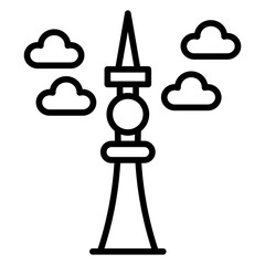 Fernsehturm Berlin Icon Style © designing ocean