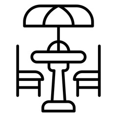 Coffee Terrace Icon Style