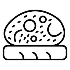 Bruschetta Icon Style