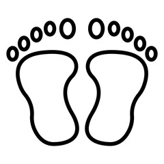 Carbon Footprint Icon Style