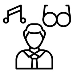 Hipster Lifestyle Icon Style