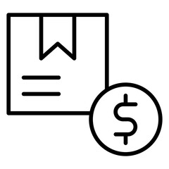Cash on Delivery Icon Style