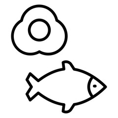 Keto Diet Icon Style