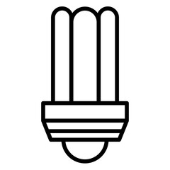 Cfl Compact Bulb Icon Style