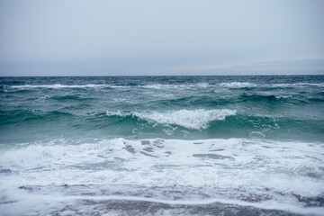 Fototapeta premium The Black Sea in winter.
