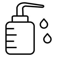 Wash Bottle Icon Style