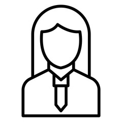 Obraz premium Manager Female Icon Style
