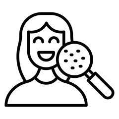 Skin Checkup Icon Style