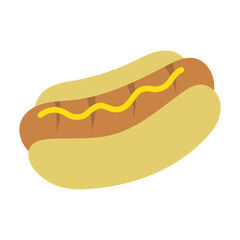 hot dog food vector illustration