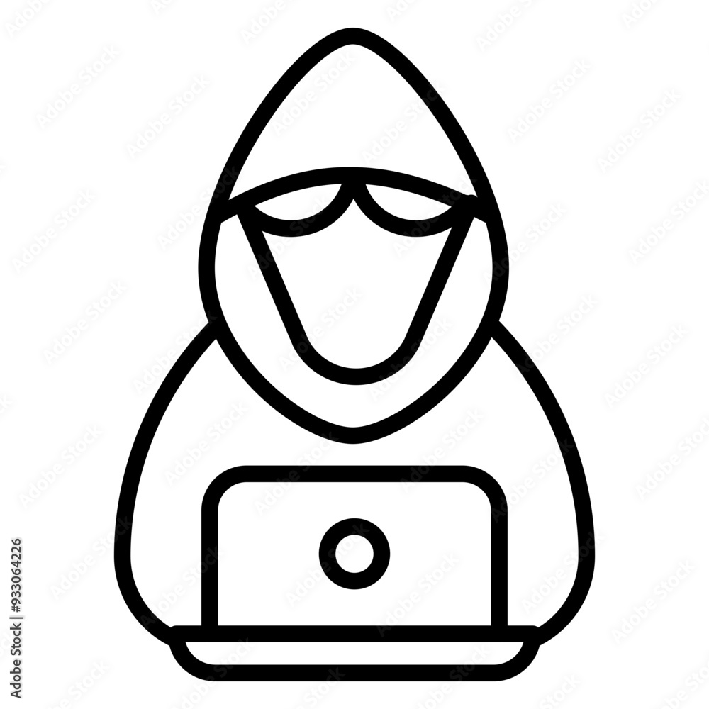 Poster hacker icon style