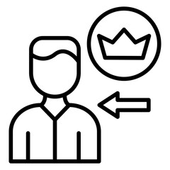 Obraz premium Self Importance Icon Style