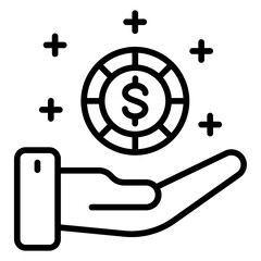 Making Money Icon Style