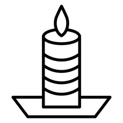 Candle Icon Style