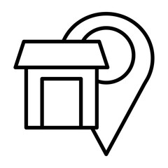 Warehouse Location Icon Style