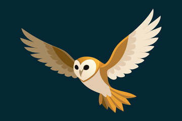 owl  vector art and illustration