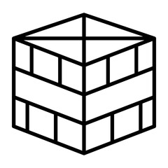 Wooden Box Icon Style