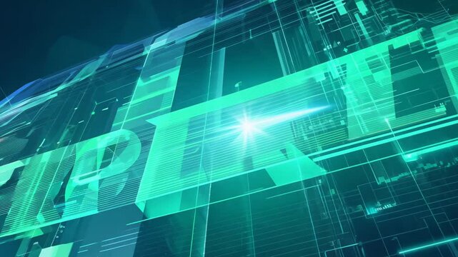 Immerse yourself in a vibrant digital landscape showcasing advanced technology and futuristic designs