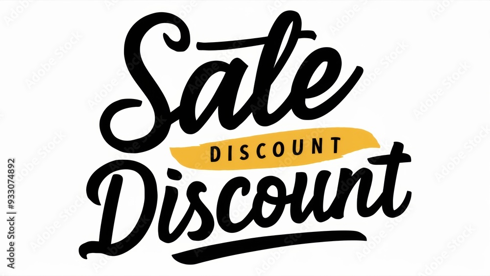 Sticker A logo with the words'sate discount 'on it, AI