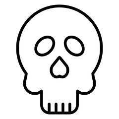 Cute Skull Icon Style