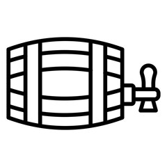 Barrel with Tap Icon Style