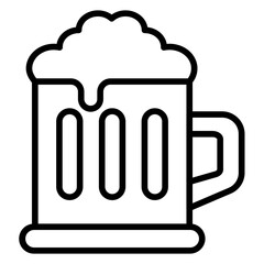 Beer Mug Icon Style