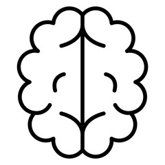Human Brain Icon Style