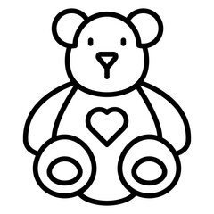Stuffed Bear Icon Style