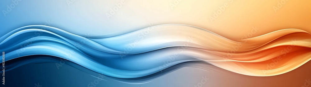 Poster water texture with smooth patterns and warm light, deep depth effect, abstract and natural, isometri