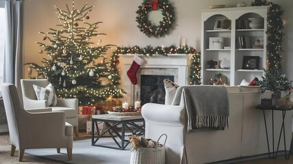 Cozy Christmas Living Room