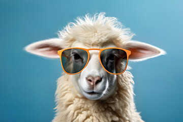 Creative animal concept animal with glasses