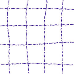 Vector hand drawn cute checkered pattern. Doodle Plaid geometrical simple texture. Crossing lines. Abstract cute delicate pattern ideal for fabric, textile, wallpaper