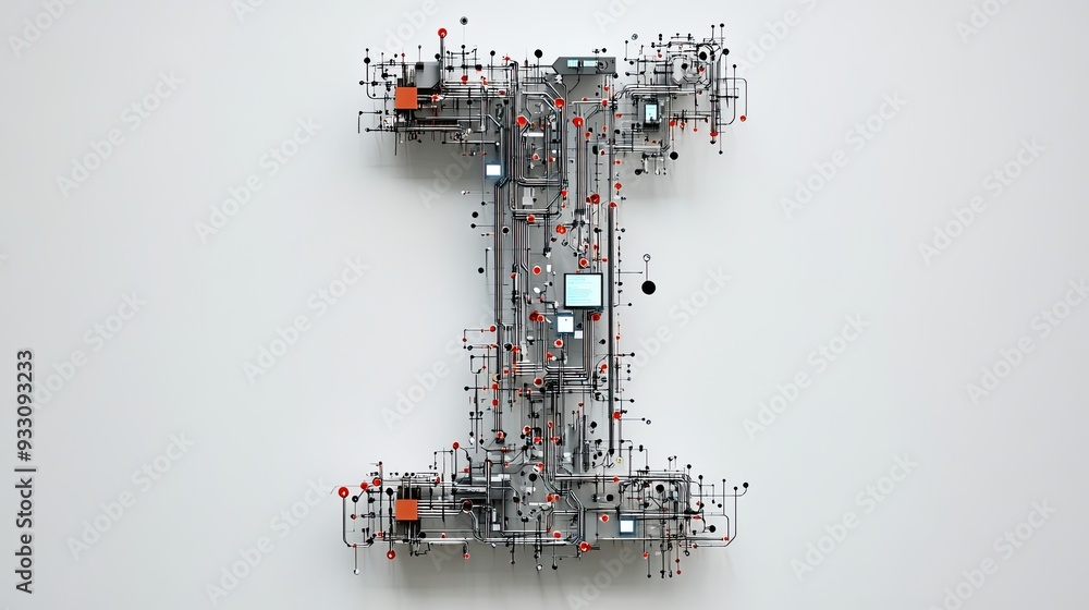 Poster a large, bold letter 