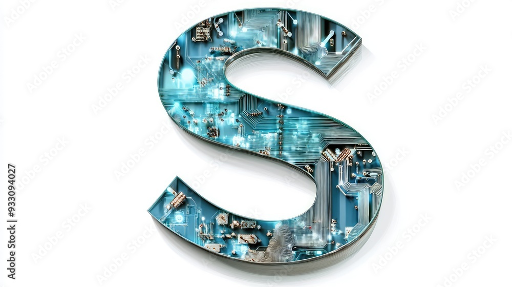 Poster a large, bold letter 
