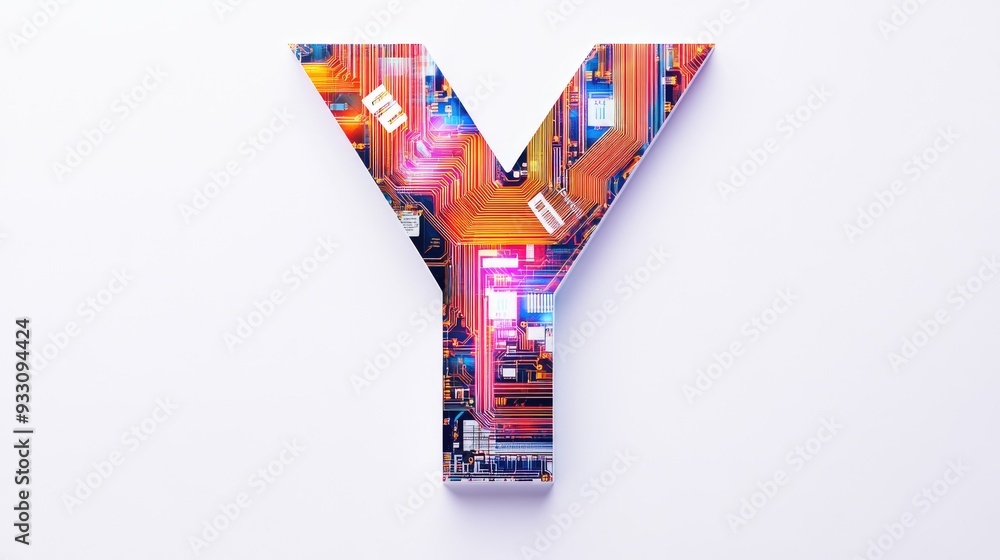 Poster a large, bold letter 
