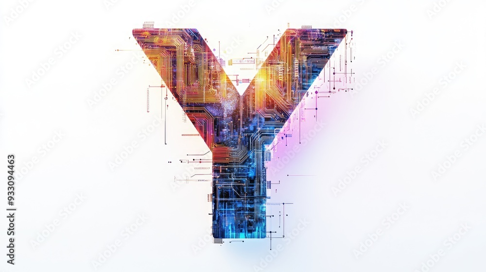 Poster a large, bold letter 