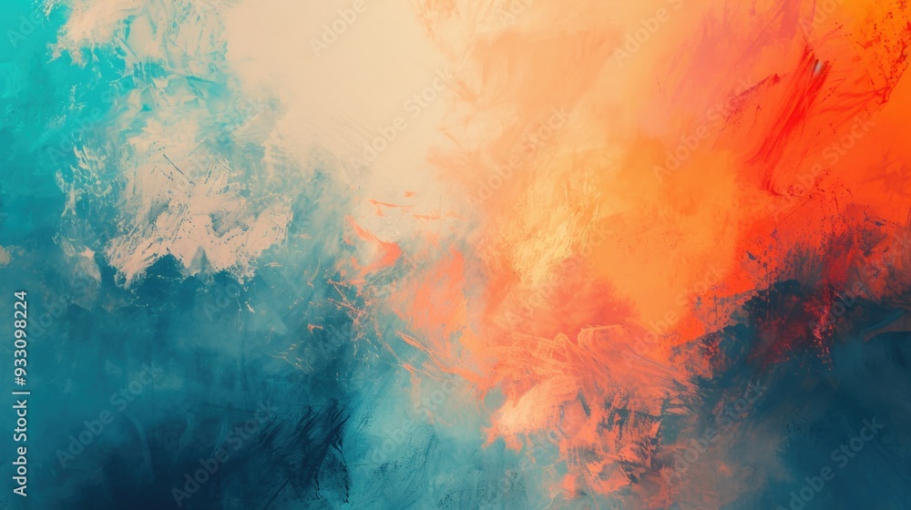 Poster bold and expressive abstract artwork background. dynamic design for graphic design and branding proj