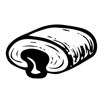 recommend clip art: Cookie with jam hand drawn doodle. Sweets bakery. Shortbread, biscuit. Dessert food. Confectionery products. Sugar baking. Vector outline line art illustration.