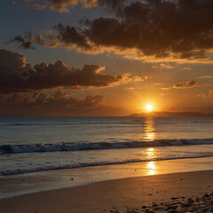 Fototapeta premium sunset on the beach