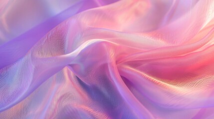 Obraz premium Abstract Fabric Texture with Iridescent Hues