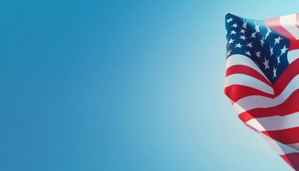 Obraz premium American Flag Waving in the Wind.