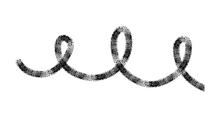 Naive seamless squiggle pattern with black wavy lines on a light background. Creative abstract squiggle style drawing background