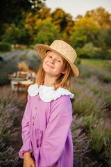 portrait of a girl in a hat