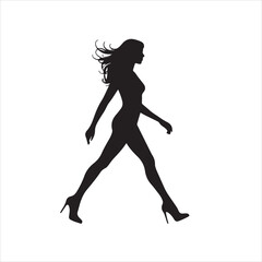 silhouette of a girl
