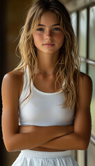 Fototapeta premium Girl profile