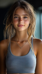 Fototapeta premium Girl profile