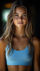 Fototapeta premium Girl profile