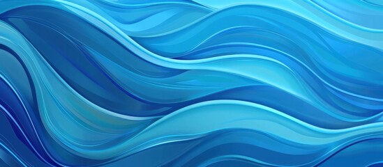 Fototapeta premium horizon blue river ocean wave curve illustration picture layer abstract top view