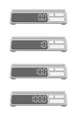 デジタルのクッキングスケールのセット